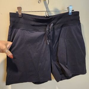 TUFF ATHLETICS Women's Black Athletic Shorts Sz L